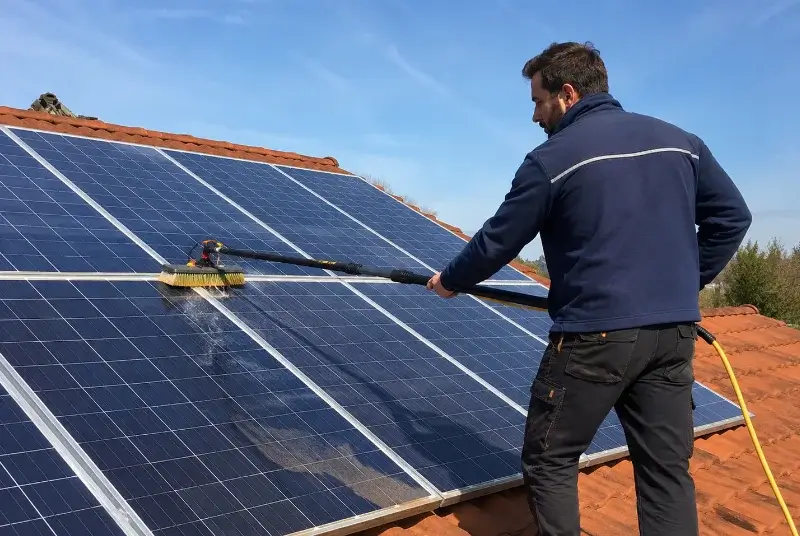 Nettoyage et entretien de panneaux solaires à Hautmont